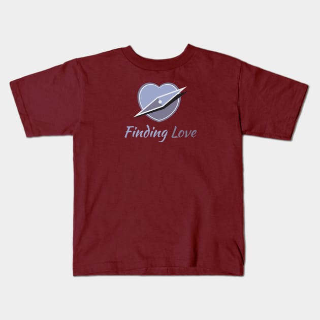 Finding Love Location Compass Kids T-Shirt by Toogoo